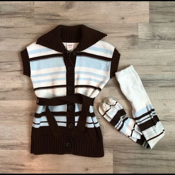 Gymboree Sweater w/ Matching Socks, Size XS (3-4) - Picture 1 of 3